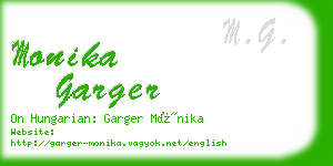 monika garger business card